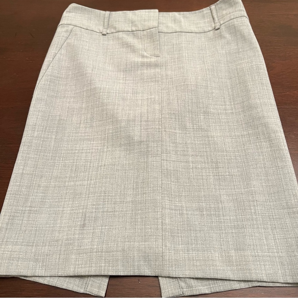 Express Womens Light Gray Design Studio Business Pencil Skirt